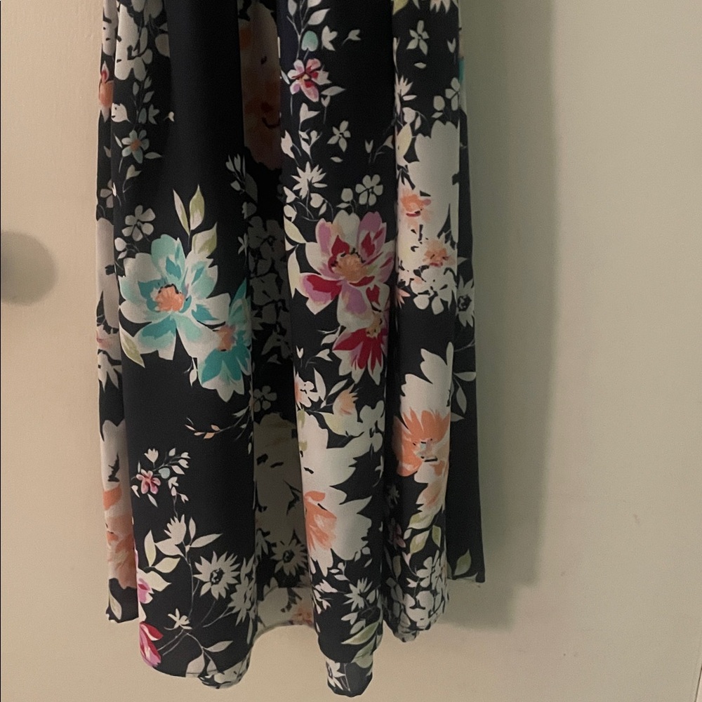 LC Lauren Conrad Navy Floral Mini Dress - Picture 8 of 10